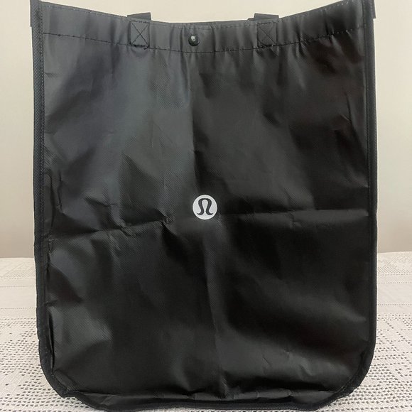 Lululemon black & white large reusable tote bag - Picture 1 of 6